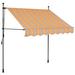 Arlmont & Co. Retractable Awning w/ Hand Crank & LEDs Sunshade Patio Shelter | 59.10" H x 137.80" W | Wayfair 54350588442F4274A587D5C0C1C243CF