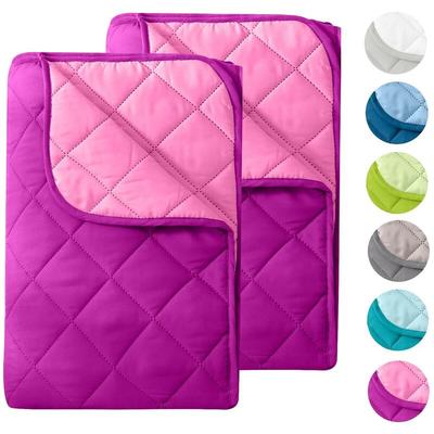 2 Stück Microfaser Sommer Steppbett 155x220 – lila und pink / oeko-tex / kochfest 95° /