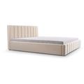 E-meubles - Polsterbett mit Bettkasten boxspring bett 01 - 180x200 - Light Beige (trinity 2)