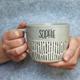 Personalised Dipped Stoneware Mug | Thoughtful Gift with Engraved Name | Engraved Coloured Stoneware Mug for Birthday Gift | Mother's Day