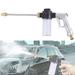 Shldybc Water Hose Nozzle Long Rod with Foam Kettle Garden Hose Nozzle Heavy Duty Metal Brass Sprayer 360 Rotaing for Car Wash Plants Patio Gardening Car Accessories on CLearance