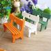 Exquisite Wood Dollhouse Bench - Patio Lawn Fairy Garden Bench for Home Decor