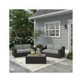 Glenwillow Home Portland Rattan Conversation Set