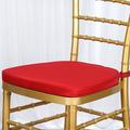 Efavormart 100PCS RED Chiavari Chair Cushion Chair Pad with Attachment Straps Party Event Decoration - 2 Thick