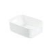 Desktop Storage Basket Kitchen Organizer Desk Cosmetic Storages Box Organization and Storage Tray Kitchen Drawer Organizer Household Storage Tray[Small White]