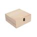 Wooden Storage Box Vintage Style Home Decorations with Hinged Lid Organizer wood 23x23x10cm