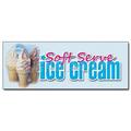 SignMission D-12 Soft Serve 12 in. Soft Serve Ice Cream Decal Sticker - Shop Parlor