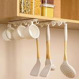 Stretchable Punch-free Hanger Hook - Space-saving Strong Load Bearing Smooth Pull-out Double-row for Cabinet Tops