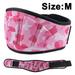 EVA Camouflage Weight Lifting Belt for Men and Women Bodybuilding & Fitness Back Support for Cross Training Workout Squats Lunges Pink M F78416