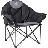 Coastrail Outdoor Oversized Padded Camping Chair Round Moon Saucer Folding Chair Outdoor Club Chair with Cup Holder