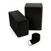 Set of 2 yoga blocks / yoga block / yoga block with 1 piece of yoga belt for blockages training stretching exercises beginners and advanced (black) A260