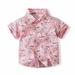 Baby Deals! Toddler Girl Clothes Clearance Baby Clothes Summer BoySummer Toddler Kids Baby Boys Dinosaur Short Sleeve Shirt Middle Boys Printed Top Baby Clothing Sets Clearance 1-5 Years