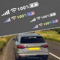 Manunclaims Signal WiFi Full Battery Sign Funny Stickers for Car Car Window Stickers Unique Vehicle Decals Styling Decorative Auto Rear Window Decal Home Decoration Pack of 2
