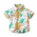 Baby Deals! Toddler Girl Clothes Clearance Gender Neutral Baby Clothes Summer Toddler Kids Baby Boys Dinosaur Short Sleeve Shirt Middle Boys Printed Top Baby Clothing Sets Clearance 1-5 Years