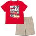 Disney Mickey Mouse Toddler Boys Cosplay T-Shirt and Shorts Outfit Set Toddler to Big Kid