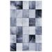 SAFAVIEH Faux Hide Crystal Modern Area Rug Light Grey/Grey 6 x 9