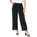 Plus Size Women's Knit Illusion Pant by Jessica London in Black (Size M)