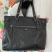 Coach Bags | Coach Black Leather Daisy Emma Shoulder Bag | Color: Black/Silver | Size: 14”X6”X12” Straps 9”