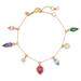 Kate Spade Jewelry | Kate Spade Light Up The Room Holiday Charm Bracelet | Color: Gold/Purple | Size: Os