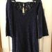 American Eagle Outfitters Dresses | American Eagle Blue Long-Sleeved, Lined Lacey Dress - Xs | Color: Blue | Size: Xs