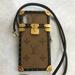 Louis Vuitton Cell Phones & Accessories | Authentic Louis Vuitton Eye-Trunk Phone Case For Iphone X With Leather Strap | Color: Brown/Gold | Size: Os