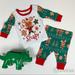 Disney Pajamas | Disney Mickey & Minnie Mouse Holiday Pjs 2pc Set | Color: Green/Red | Size: 0-3mb