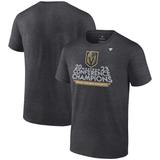 Men's Fanatics Branded Heather Charcoal Vegas Golden Knights 2023 Western Conference Champions Locker Room T-Shirt