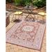 Red 144 x 108 x 0.13 in Area Rug - Union Rustic Archange Southwestern Machine Woven Rectangle 10' x 14' Indoor/Outdoor Area Rug in Rust | Wayfair