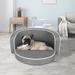 Tucker Murphy Pet™ Foldable Dog Sofa Couch Bed w/ Removable Washable Cover in Gray | 12.2 H x 24 W x 15.7 D in | Wayfair