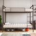 Mason & Marbles Silana Twin 66.9" Bed Frame Wood/Metal in Brown | 66.9 H x 41.7 W x 77.6 D in | Wayfair 71B79FDCA538420B83BFEA20D4E5EC9C