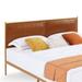 Faux Leather Bed,Metal Frame