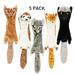 Promotion Clearance! 5 Pack Interesting Plush Pet Toys Cute Pet Dog Cat Plush Squeak Sound Dog Toys Funny Polar Durability Chew Toy