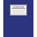 College Ruled Composition Notebook : Solid (Blue) 7.5 X 9.25 Lined Ruled Notebook 100 Pages Professional Binding