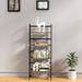 Modern 4 Tier Tall Bookcase Bookshelf/Ladder Shelf