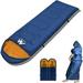Sleeping Bags for Adults Backpacking Sleeping Bag Lightweight Compact Wearable Sleeping Bags with Arm Holes 2 Double Person Camping Gear for Cold Weather Hiking Family 3 Season