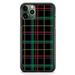 Plaid Christmas Tartan Black Green Phone Case Slim Rubber Custom Case Cover For iPhone 13 Mini