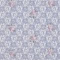 Zelouf Daisy Multi Color Embroidery Stretch Lace Sewing DIY Crafts Fabric by the Yard Steel Mist 1 Yard