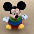 Disney Toys | 11" Disney Store Baby Mickey Mouse Soft Plush Stacking Rings Learning Toy | Color: Green/Orange | Size: Osbb