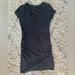 Athleta Dresses | Athleta Black Faux-Wrap V Neck Bodycon Dress Size Medium | Color: Black | Size: M