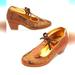 Disney Shoes | Disney Elena Of Avalor Girl Costume Shoes Gold Metallic Heels For Dress Up Nwot | Color: Gold | Size: 7/8 Toddler