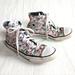 Converse Shoes | Converse Chuck Taylor Heart Printed High-Top Sneakers | Color: Pink/White | Size: 5.5