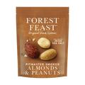 FOREST FEAST Pitmaster Smoked Almonds & Peanuts 8 x 120g | Slow Roasted Mixed Nuts Mix with Oak Smoked Irish Sea Salt, High Protein & High Fibre Snack