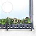 Flower Box Holder Window Sill Extension Set - Flower Box Holder No Drilling Required Secures Flower Pot, Balcony Box, Decoration, No Damage to the Facade (Anthracite, Classic)