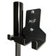 HIFLAME Double Barbell Storage Wall Mounted Storage Rack, Wall Barbell Rack, Olympic Wall Mount Barbell Holder,Vertical Hanging Barbell Rack.Suitable for Gym, Home Fitness. (Black)