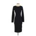 Shein Casual Dress - Sheath: Black Solid Dresses - Women's Size Small