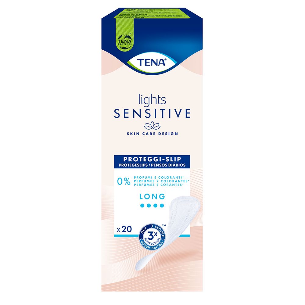 TENA Lights Sensitive Lungo, proteggi-slip lungo 20 pz Assorbenti