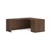 HON Mod L-Desk w/ Single Pedestal Wood/Metal in Brown/Gray | 29 H x 60 W x 72 D in | Wayfair HLPL6072LDESK1BBFSE1