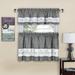 August Grove® Aneesa Plaid Tailored Kitchen Curtain Cotton Blend in Gray | 60" W x 24" L | Wayfair EA8537923C9340ADBE934C5FEBC9F0B1