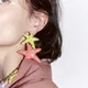 Boucles d'oreilles étoile de mer colorées bijoux de tempérament été nouveau 2023