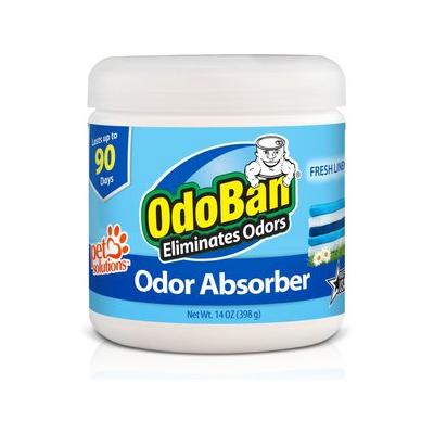 OdoBan Solid Odor Absorber Fresh Linen Deodorizer, 14-oz jar